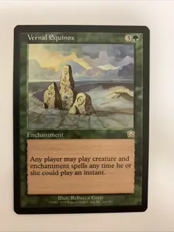 MTG NM Vernal Equinox Mercadian Masques Free Shipping In The US With Tracking - Image 1