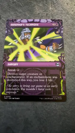 Shredder's Technique (Showcase) Uncommon Teenage Mutant Ninja Turtles 232 NM - Image 1