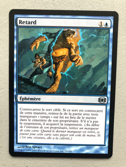 Mtg Carte Magic Future Sight Delay Retard French NM/LP - Image 1