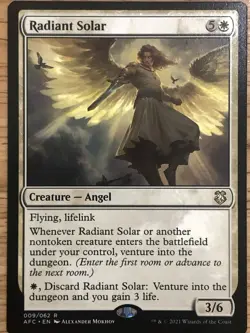 MTG TCG - Radiant Solar 009/062 AFC - NM (Free Shipping $5+) - Image 1