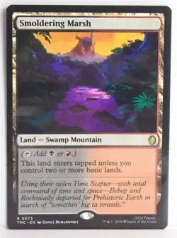 Smoldering Marsh [New, Near Mint] MTG Rare {TMNT: Commander} - Image 1