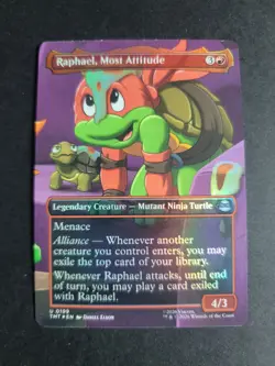 Raphael, Most Attitude (Borderless Foil) Uncommon MTG Ninja Turtles - Image 1