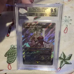 BGS 9.5 GEM MT Terra Herald of Hope 204 Surge FOIL | MTG UB Final Fantasy FIC - Image 1