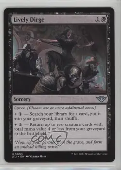 Lively Dirge Magic: Outlaws of Thunder Junction OTJ #0093 - Image 1