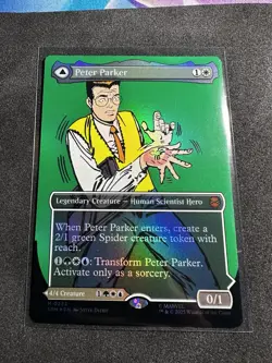 Peter Parker M 0232 Borderless Marvel's Spider-Man Foil Mtg Magic The Gathering - Image 3