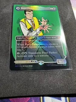 Peter Parker M 0232 Borderless Marvel's Spider-Man Foil Mtg Magic The Gathering - Image 4