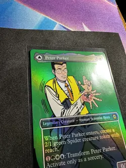 Peter Parker M 0232 Borderless Marvel's Spider-Man Foil Mtg Magic The Gathering - Image 5