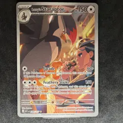 Larry's Staraptor 249/217 Full Art Rare Holo 150 HP 150 Power ASC Pokemon TCG - Image 1