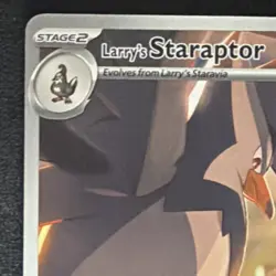 Larry's Staraptor 249/217 Full Art Rare Holo 150 HP 150 Power ASC Pokemon TCG - Image 4