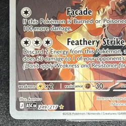 Larry's Staraptor 249/217 Full Art Rare Holo 150 HP 150 Power ASC Pokemon TCG - Image 5