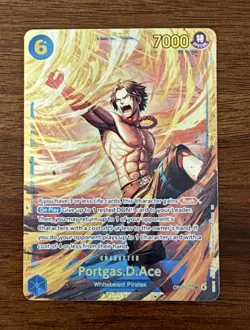 One Piece - Portgas.D.Ace Alt Art OP13-119 SEC - Carrying on His Will - NM - Image 1