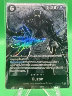 One Piece TCG ENGLISH Kuzan PARALLEL Alt Art OP10-082 Foil Royal Blood Rare SR - Image 1