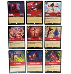 set 9 cartes peu communes Rubis Chapitre 1 | Lot Disney Lorcana FR 🇫🇷 (2023) - Image 1