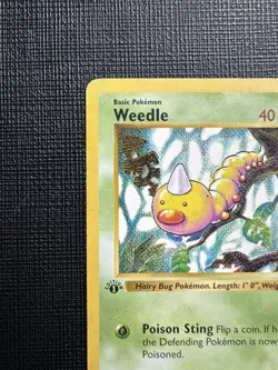 Pokemon TCG Weedle Base Set, Shadowless 1st Edition Card 69/102 LP 💎 - Image 2