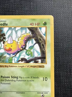 Pokemon TCG Weedle Base Set, Shadowless 1st Edition Card 69/102 LP 💎 - Image 3