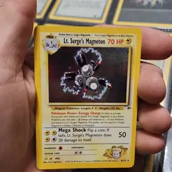 Pokemon Lt. Surge's Magneton Gym Heroes Holo Rare Card 008/132 70 HP - Image 1