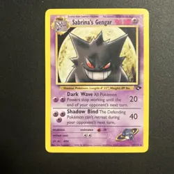 Pokemon TCG Sabrina's Gengar Gym Challenge 29/132 Non-Holo Rare NM Card - Image 1