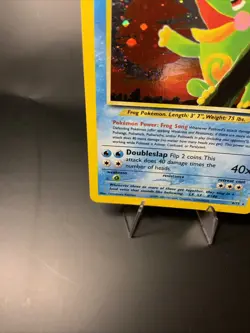 Politoed 8/75 Holo Rare With Swirl Neo Discovery Creased Vintage Pokemon Card - Image 4