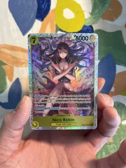 Nico Robin EB03-055 SR Foil English One Piece Card - Image 1