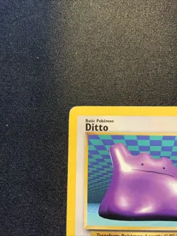 Ditto - 18/62 - Rare Unlimited -Fossil Unlimited HP Creased Vintage Pokemon Card - Image 2