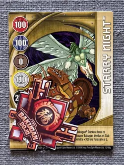 Bakugan New Vestroia | Starry Night 🏅 Gold Gate Card | Serial # Ingram - Image 2