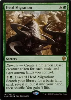165/281 HERD MIGRATION RARE DOMINARIA UNITED MTG CARD - Image 1