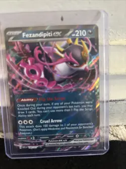 Fezandipity ex 038/064 Double Rare Pokemon TCG Card Shrouded Fable - Image 1