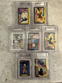 Lot Of BGS Graded Dragon Ball Carddass Cards - Image 1