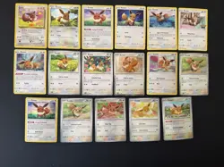 Pokemon TCG Eevee Card Lot (18 Cards, English) - Image 1