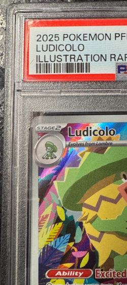 2025 Pokemon PFL EN Ludicolo #095 Illustration Rare 💎 PSA 9 Mint Graded Card - Image 4
