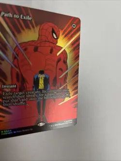 Path To Exile Borderless Foil Spiderman MTG - Image 2