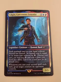 Edgin, Larcenous Lutenist Secret Lair Drop Foil NM - Image 2