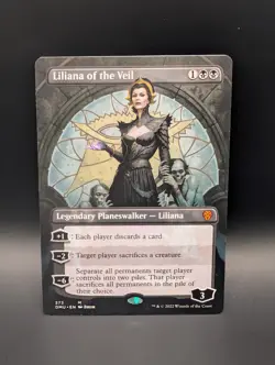 MTG - Liliana of the Veil - BORDERLESS - Legendary Planeswalker - DMU #373 - Image 1