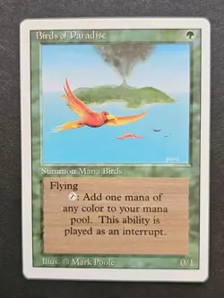 Mtg 🔥🔥 Birds of Paradise 🔥🔥 Revised Edition MT/NM 🌟 Vintage RARE 🌟 - Image 1