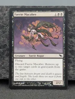 LP - Faerie Macabre - Shadowmoor - Magic the Gathering Lightly Played Eng MTG - Image 1