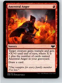 Magic the Gathering Ancestral Anger Innistrad: Crimson Vow MTG Free Shipping! - Image 1