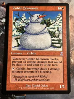 1x Goblin Snowman Time Spiral Timeshifted LP MTG Magic the Gathering x1 MKE - Image 1