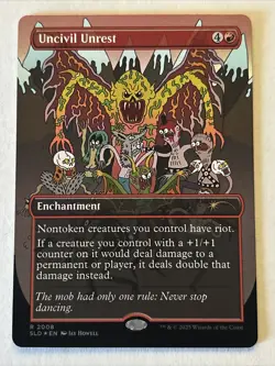 MTG Uncivil Unrest (2008) Rainbow Foil Secret Lair: Jay Howell NM - Image 1