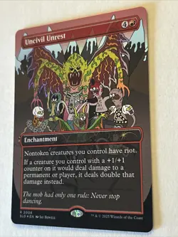 MTG Uncivil Unrest (2008) Rainbow Foil Secret Lair: Jay Howell NM - Image 2