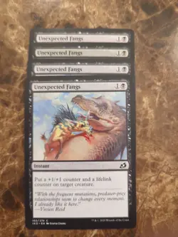 (4) Unexpected Fangs *PLAYSET* NM MTG Ikoria: Lair of Behemoths Regular - Image 1