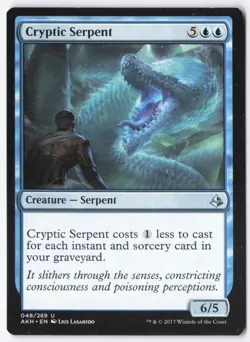 Cryptic Serpent Normal U Amonkhet 48 LP - Image 1