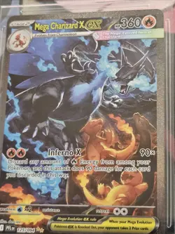 Pokemon TCG Mega Phantasmal Flames #125 Mega Charizard X ex SIR BGS 9.5 GEM ++ - Image 2