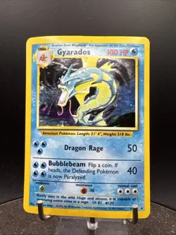 Gyarados 6/102 Holo Rare Base Set Pokemon Card WOTC - Image 3