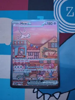 Mew EX SVP 053 Pokemon TCG Scarlet Violet 151 Black Star Promo Full Art - Image 1