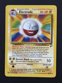 Pokemon Electrode 25/130 Base Set 2 2000 Stage 1 Regular Rare 80HP 50 Attack - Image 1