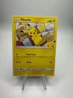 Pikachu- 25/25 Non-Holo! Pokemon 25th Anniversary McDonald's Promo! Nm-Mint! - Image 1