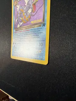 Pokemon TCG Dark Gyarados 8/82 Team Rocket Prerelease Holo Rare - Image 5