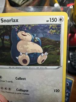 Snorlax 141/192 Rebel Clash Cosmos Holo Rare SWIRL Pokemon TCG NM - Image 2