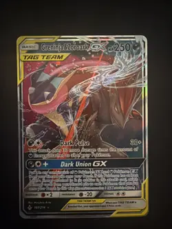 Pokemon TCG Greninja & Zoroark GX Holo Ultra Rare Card Unbroken Bonds 107/214 - Image 1
