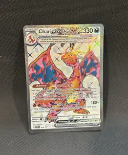 Pokemon TCG S&V Obsidian Flames Charizard EX #056 Holo Black Star Promo - Image 3